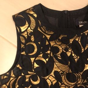 MaxMara Dresses - Navy and Gold Shift Dress MaxMara Dresses - Navy and Gold Shift Dress